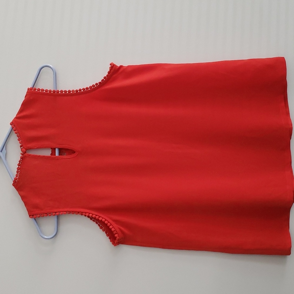 Halogen Lace & Crepe Tank Top Small - Picture 5 of 6